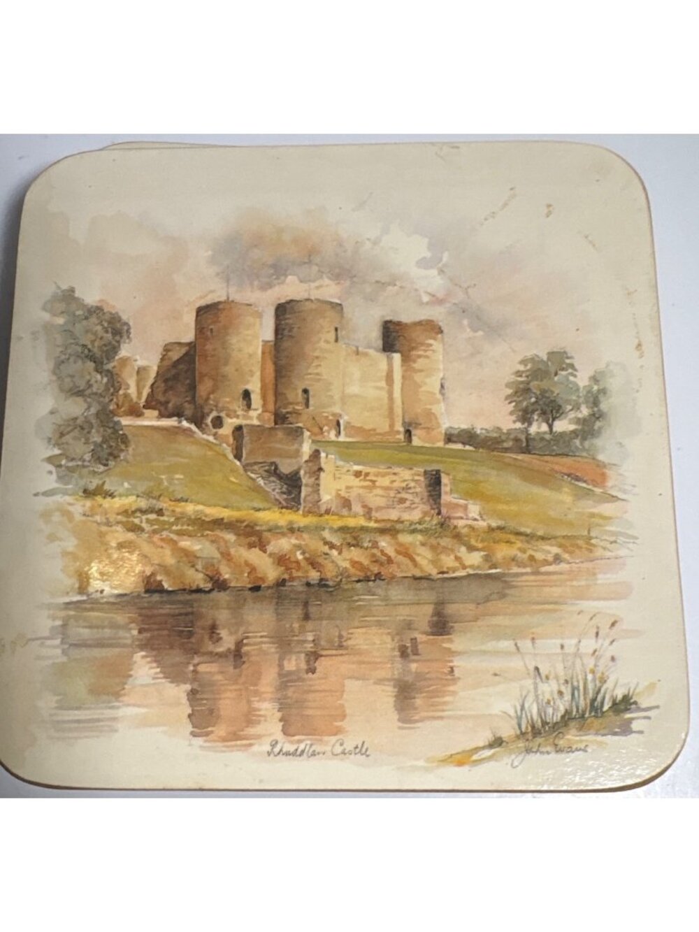 Clover Leaf Coasters Wales Today Scenic Castle Prints Lot of 6 With Original Box - Picture 15 of 16
